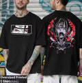 GARMIN Men Cotton Oversize Tshirts - Itachi Uchiha Naruto Manga Anime